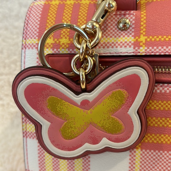 Coach Rowan Garden Plaid Satchel w/ Matching Accessories - Picture 3 of 12